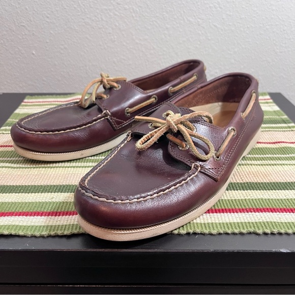 Bass Other - G.H. Bass & Co. Hampton Core 2 Leather Boat Shoes Men’s 9.5M Dark Brown dockside